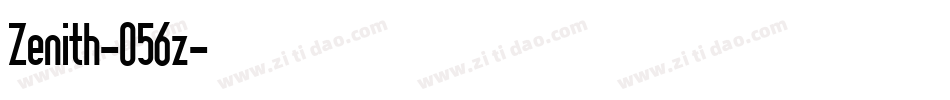 Zenith-056z字体转换
