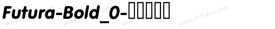 Futura-Bold_0字体转换