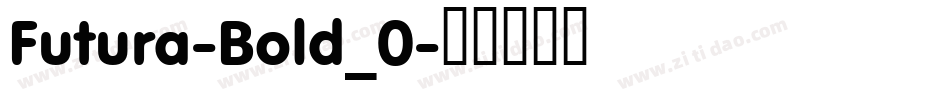 Futura-Bold_0字体转换