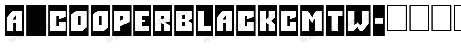 a_CooperBlackCmTw字体转换