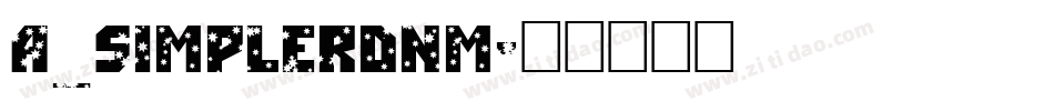 a_SimplerDnm字体转换