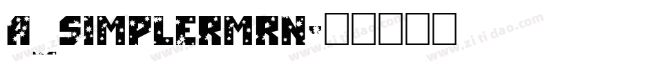 a_SimplerMrn字体转换