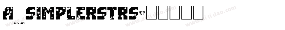 a_SimplerStrs字体转换