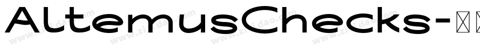 AltemusChecks字体转换