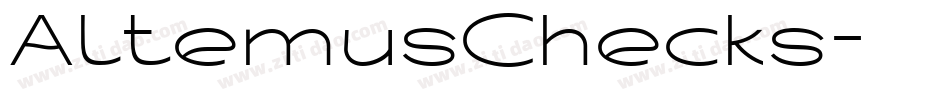 AltemusChecks字体转换