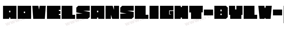AovelSansLight-BYlw字体转换