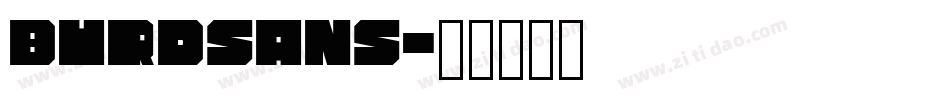 BurdSans字体转换