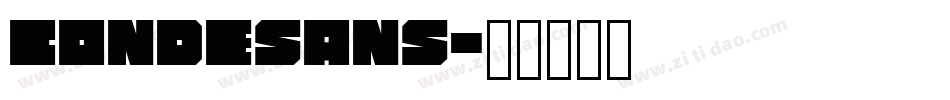 CondeSans字体转换