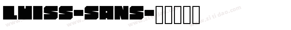 Luiss-Sans字体转换
