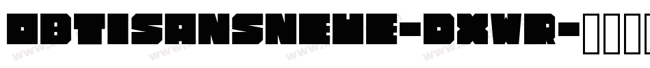 ObtiSansNeue-DXwR字体转换