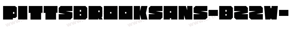 PittsbrookSans-Bzzw字体转换