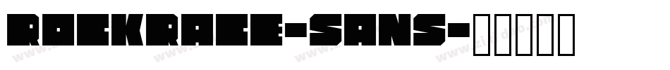 Rockrace-Sans字体转换