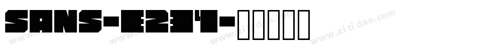 Sans-E234字体转换