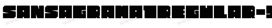SansagramA1Regular-9glL字体转换
