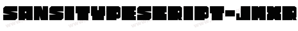 SansitypeScript-jMXR字体转换