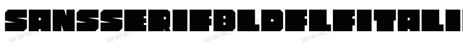SansserifbldflfItalic-zRn0字体转换