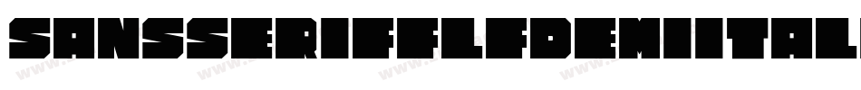 SansserifflfDemiitalic-pwEK字体转换