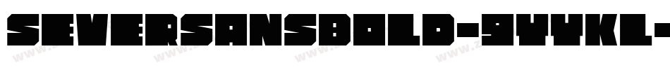 SeverSansBold-9YYKL字体转换
