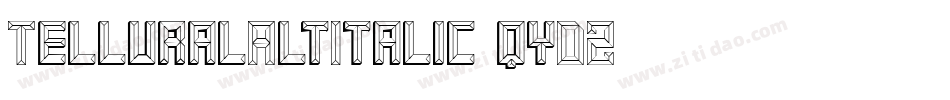 TelluralAltItalic-qyD2字体转换