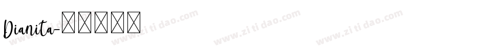 Dianita字体转换