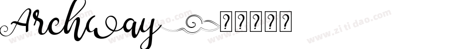 Archway字体转换