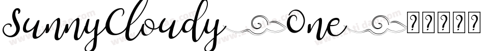 SunnyCloudy-One字体转换