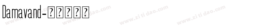 Damavand字体转换