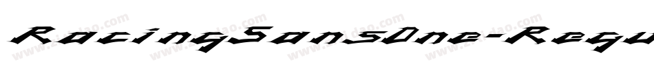 RacingSansOne-Regular字体转换