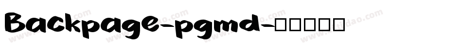 Backpage-pgmd字体转换