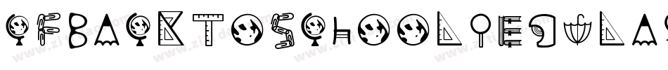 CfBackToSchoolRegular-On3e字体转换