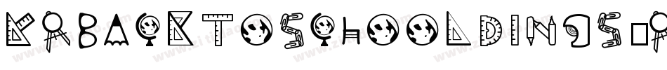 KrBackToSchoolDings-r3jx字体转换