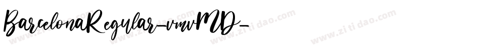 BarcelonaRegular-vmvMD字体转换