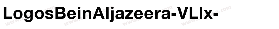 LogosBeinAljazeera-VLlx字体转换