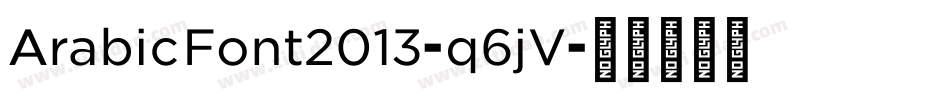 ArabicFont2013-q6jV字体转换