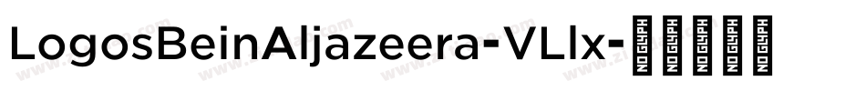 LogosBeinAljazeera-VLlx字体转换