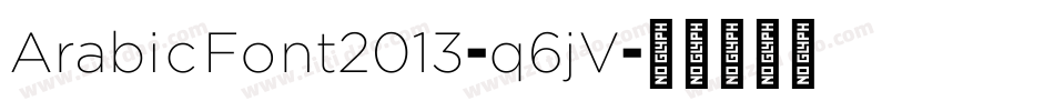 ArabicFont2013-q6jV字体转换