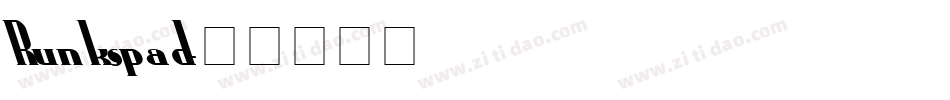 Runkspad字体转换