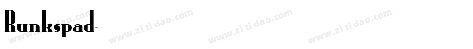 Runkspad字体转换