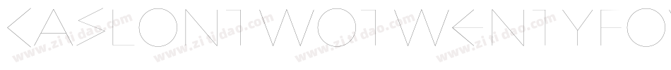 CaslonTwoTwentyFourExpertBQ-Medium字体转换