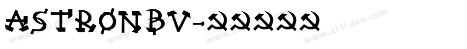 astronbv字体转换