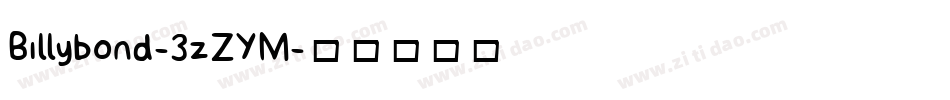 Billybond-3zZYM字体转换
