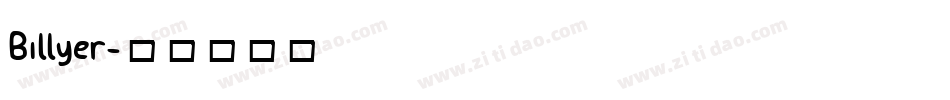 Billyer字体转换