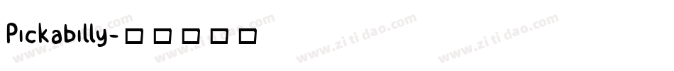 Pickabilly字体转换
