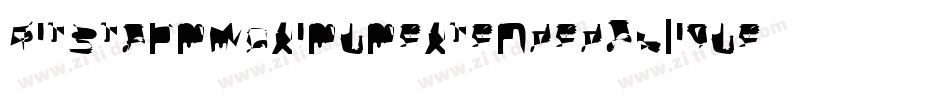 BitstormMaximumextendedOblique-25wW字体转换