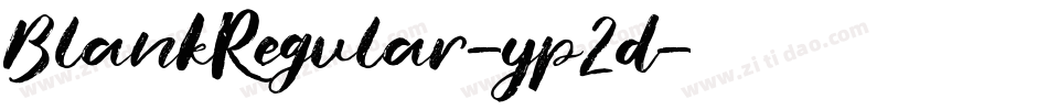 BlankRegular-yp2d字体转换