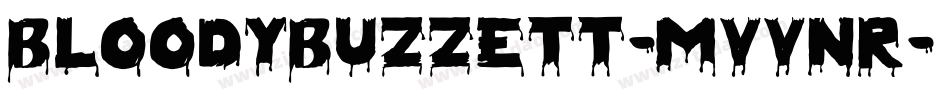 BloodyBuzzett-MVVnr字体转换