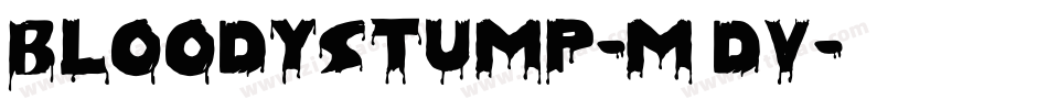 BloodyStump-m8DV字体转换