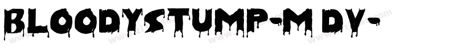 BloodyStump-m8DV字体转换