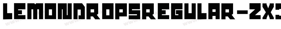 LemonDropsRegular-zx3w字体转换