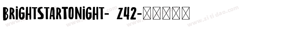 BrightStarTonight-8z42字体转换